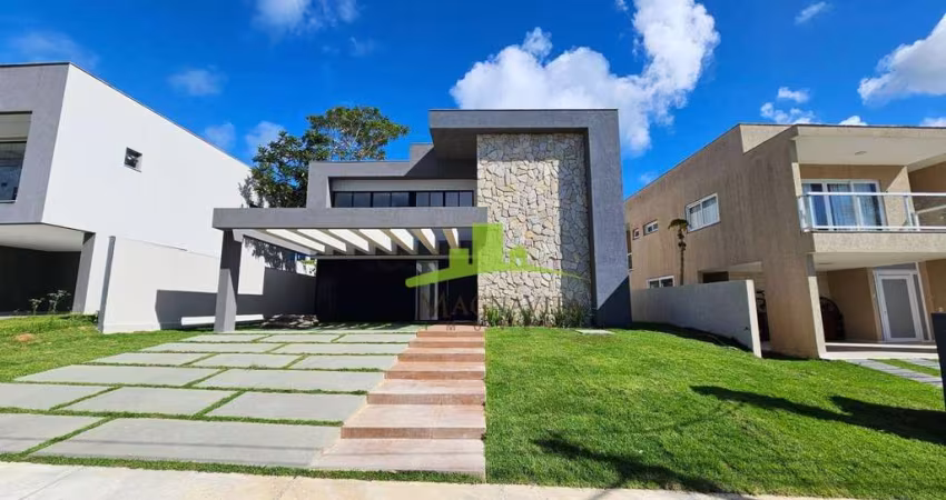 ALPHAVILLE LITORAL NORTE 1 | CASA | 300m² | 5 suítes | Piscina | Área Gourmet | Energia Solar | 2 vagas | Depósito | Litoral Norte