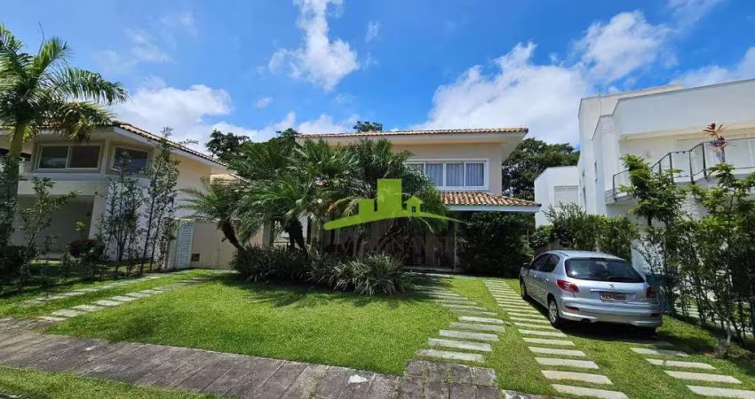 Casa no alphaville salvador 1, 520m², 4 suítes, piscina, deck com hidromassagem, área verde, r$ 3.600.000,00