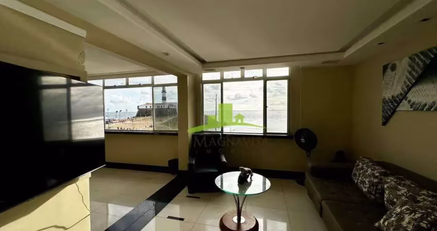 Apartamento exclusivo à venda no farol da barra, salvador, 184m², 3 quartos, 1 suíte, frente mar, 2 vagas, r$ 1.380.000,00