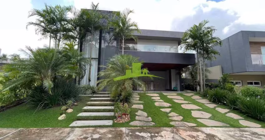 Casa de luxo à venda no alphaville litoral norte 1, 340m², 4 suítes, piscina pedra hijau, energia solar, alto padrão, conforto e exclusividade!