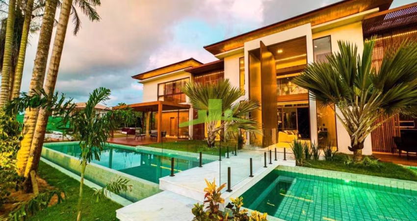 Casa de Luxo à Venda no La Laguna, Praia do Forte, 654m², 5 Suítes, Piscina 120m², Área Gourmet, 6 vagas. Alto Padrão com Elegância e Exclusividade