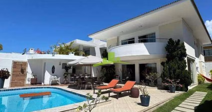 PALM VILLE | Priscila Dutra, Casa Alto Padrão à Venda, Vilas do Atlântico, 280m², 5/4, 2 Suítes, Piscina, Área Gourmet, Porteira Fechada ou Parcial.