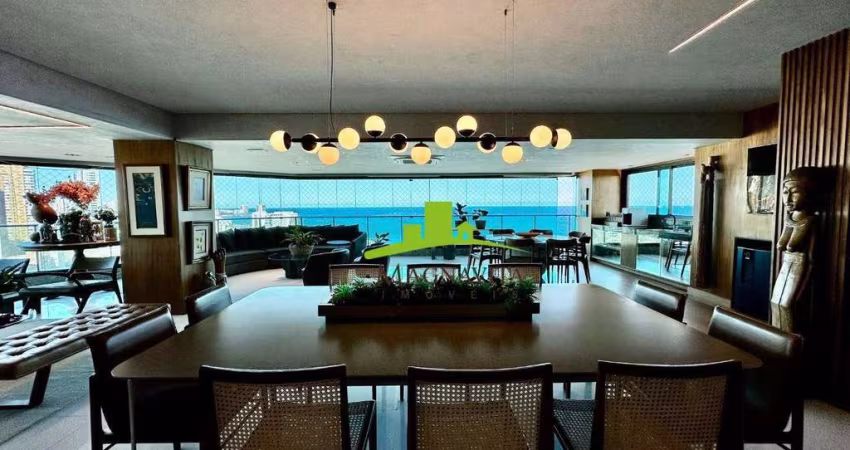 MORRO IPIRANGA, Apartamento 4 Suítes à Venda, 308m², Vista Mar Panorâmica, Varanda Gourmet, 4 Vagas Soltas, Adega Climatizada, Alto Padrão. Exclusivo!
