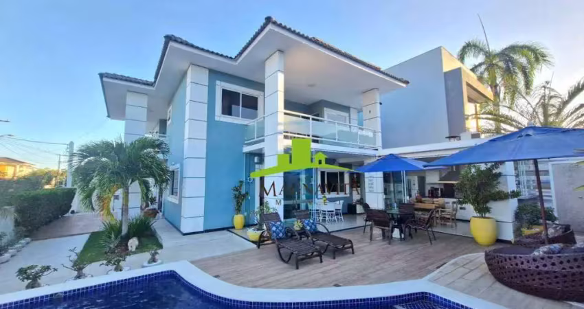 Reserva ecoville, casa 4 suítes à venda, 281m² construída, piscina, espaço gourmet, energia solar, automatizada, nascente. lauro de freitas