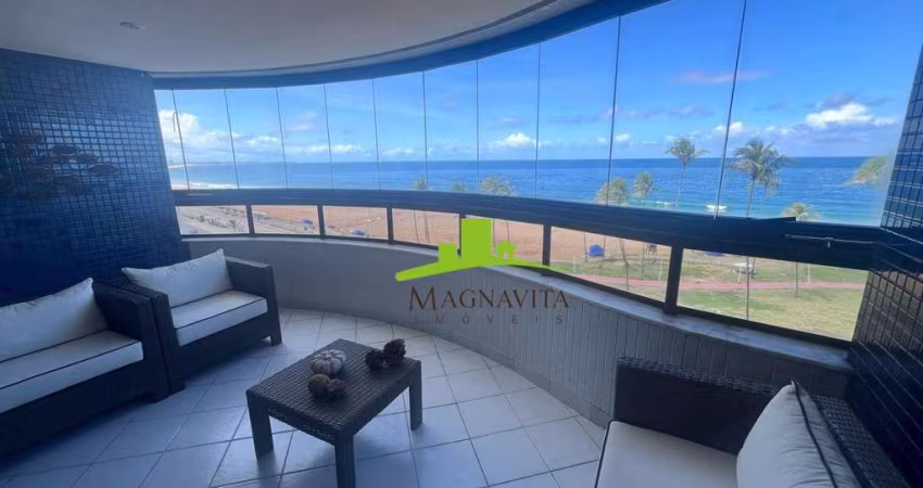 BAHIA SUÍTES. Apartamento 2 Suítes à Venda, 79m², Mobiliado, Decorado, Vista Mar, Varanda, 2 Vagas, Condomínio com Serviços. Alto Padrão. Armação