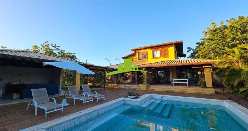 RESERVA IMBASSAÍ. Casa de Praia à Venda no Alto das Bromélias, 350m², 4 Suítes, Piscina Privativa, Área Gourmet, Lote 1.700m². Esquina, Mobiliada!