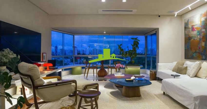 BOSQUE SUIÇO. Apartamento Decorado à Venda na Federação, 175m², 3 Quartos (2 Suítes) + Gabinete, Vista Mar, 2 Vagas, Nascente, Alto Padrão. Salvador