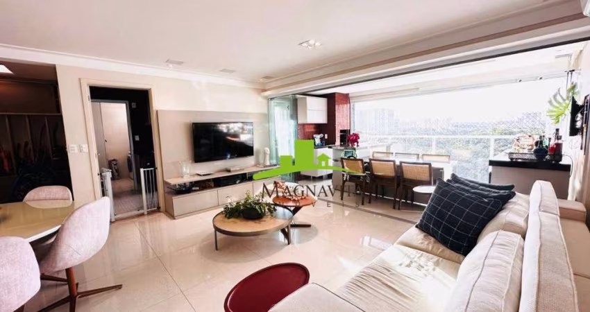 GREENVILLE. Apartamento à Venda no Atmos, 116m², 3 Quartos + Escritório. Alto Padrão, 2 Vagas, Varanda Gourmet Integrada. Acabamento Impecável!