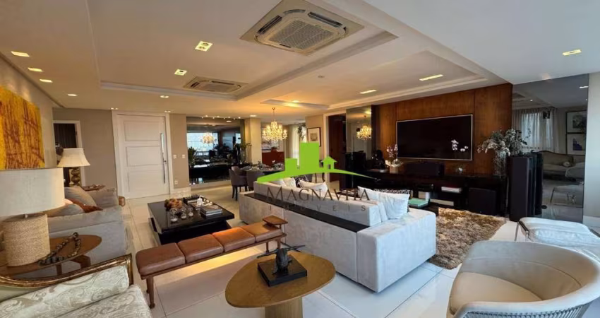Loteamento Aquarius. Cobertura Linear Exclusiva à Venda no Aquarius, 328m², 3 Suítes com Closet, Piscina Privativa com Vista Mar, 6 Vagas. Alto Padrão