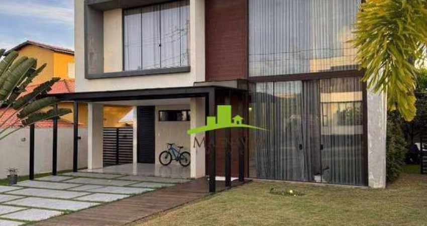 Alphaville Litoral Norte 3 Casa Alto Padrão à venda 4 suítes, 280m², Fino acabamento, Energia Solar, armários Todeschini, Espaço Gourmet. SPA na Suíte