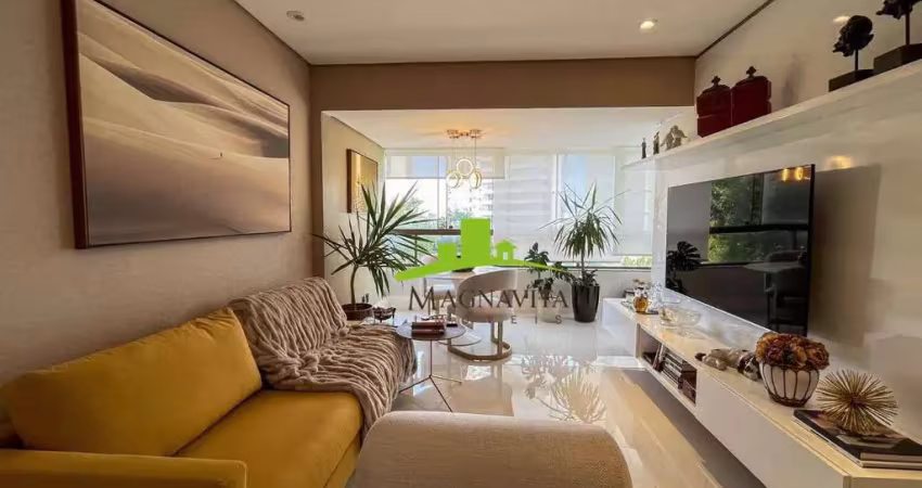 Mansão Antonieta Leite. Apartamento 2 suítes à venda Horto Florestal 89m², Nascente, Dependência completa, 2 vagas, Totalmente Decorado. Alto Padrão