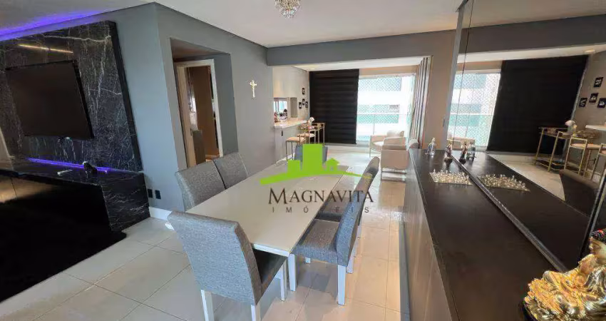 Vila augusta, graça. apartamento 4 suítes à venda, 187m², mobiliado, alto padrão, varanda gourmet, climatizado, 3 vagas. pronto para morar!