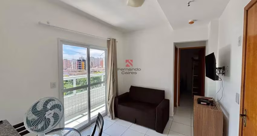 Apartamento mobiliado 1 dormitório no boqueirão em praia grande/sp
