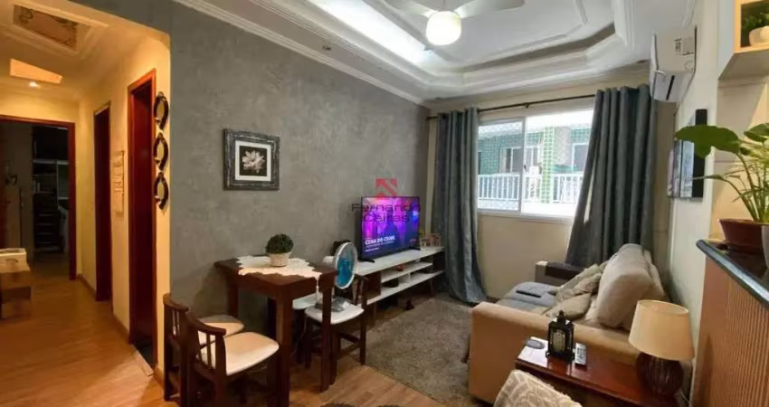 Apartamento aconchegante com 2 dormitórios e lazer – praia grande