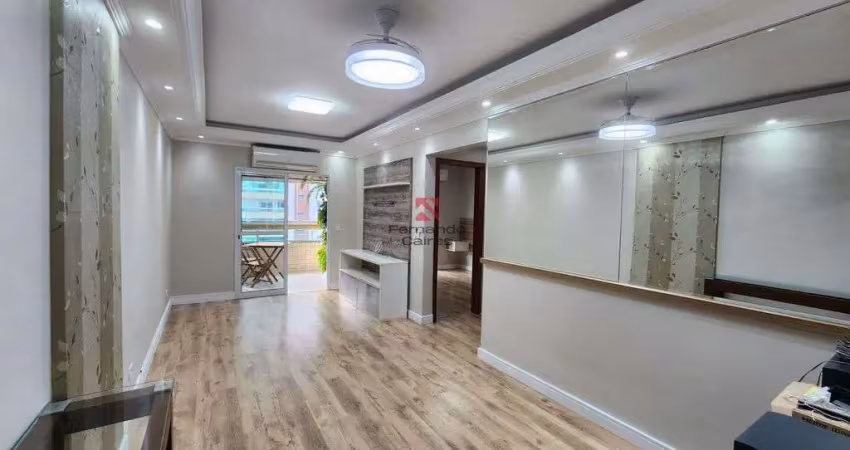 Apartamento com planejados 2 dormitórios 1 suíte sacada gourmet a 100m da praia