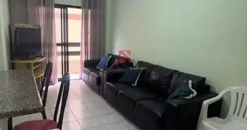 Apartamento mobiliado 2 dormitórios e 2 sacadas – vila caiçara, 150m da praia