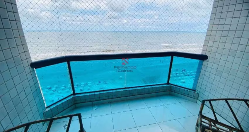 Apartamento frente mar 2 dorm 1 suíte e lazer completo – caiçara, praia grande