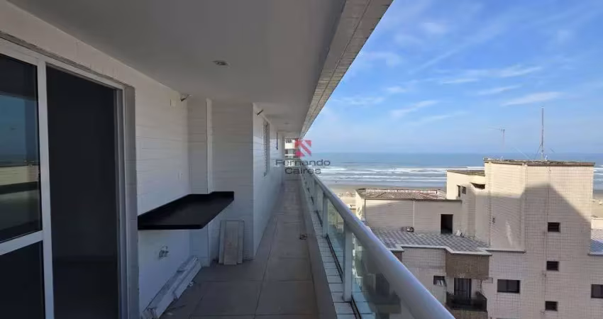Amplo 3 dormitórios 1 suíte com vista mar no bairro aviação em praia grande/sp
