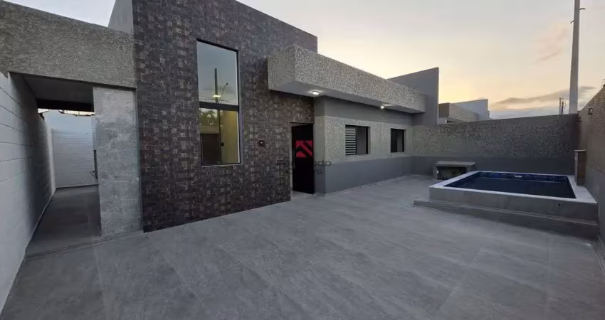 Casa térrea com piscina e área gourmet a 500m da praia – itanhaém cibratel