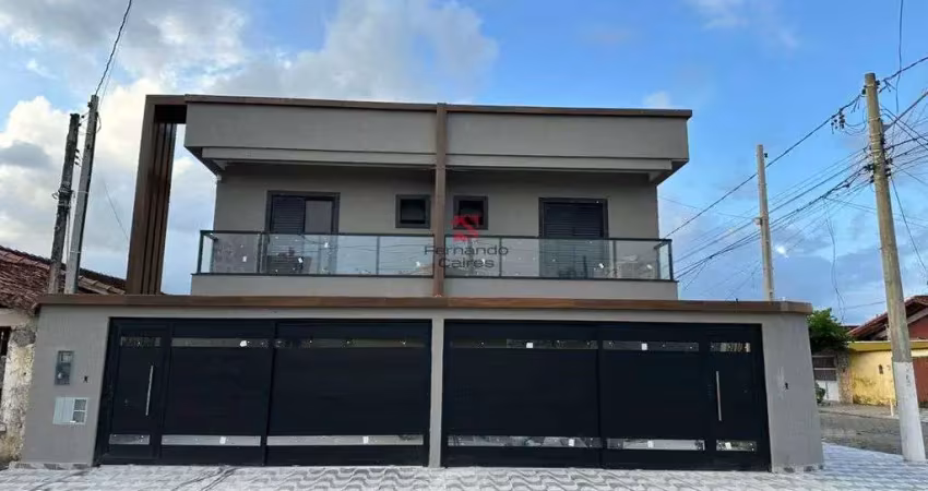 Sobrado moderno com 3 dormitórios e 2 vagas no bairro tupi – praia grande