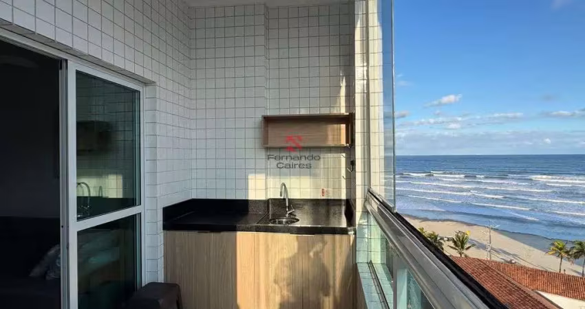 Apartamento 2 suítes frente rua com vista ao mar da sacada gourmet - ocian