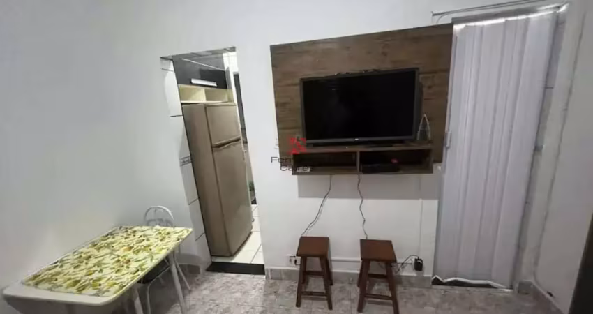 Kitnet prática no canto do forte com lazer no condomínio em praia grande/sp