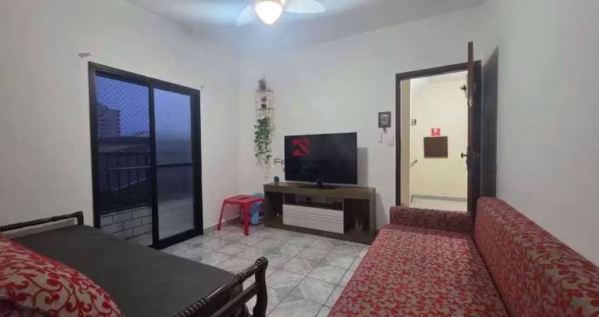 Apartamento 1 dormitório com 2 varandas e garagem privativa no ocian