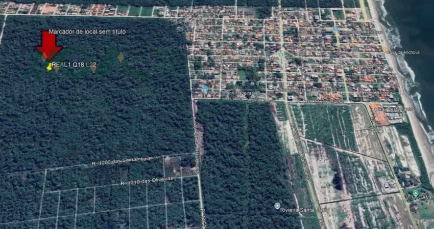 Terreno localizado no balneário real do itapoá, próximo ao centro e riviera santa maria