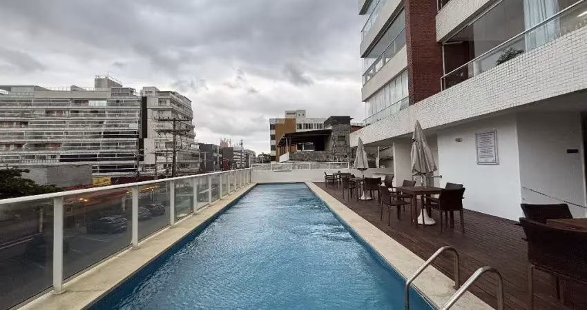 Apartamento mobiliado – quarto/sala com varanda e vista mar – pituba