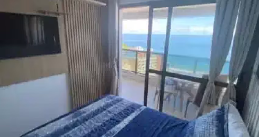 Quarto e sala na barra | vista mar | andar alto | mobiliado| nascente