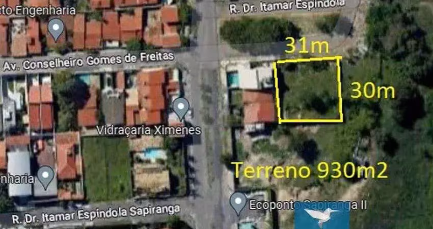 Excelente terreno de 930m2 para construção de casas em fortaleza. fica no bairro edson queiroz próximo a av. edilson brasil soares