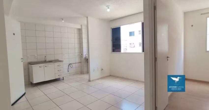 Alugo apartamento ao lado do shopping eusébio, condomínio novo com lazer completo, 42m2, 02 quartos, 01 suíte reversível, segundo andar, 01 vaga
