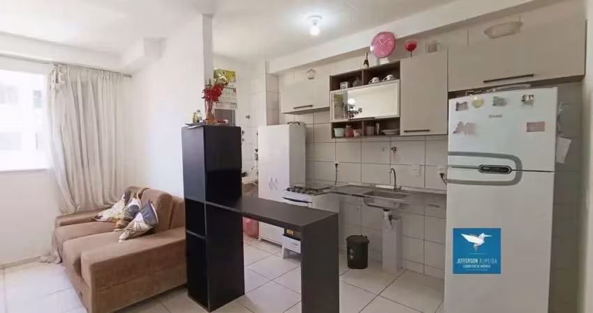 Apartamento ao Lado do Shopping Eusébio, Super Ventilado, 46m2, 02 Quartos, 01 Suíte, 02 Banheiros, A Melhor Planta de Ponta, 1º Andar, 01 Vaga