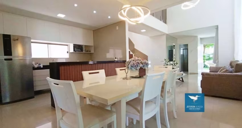 Casa Duplex com Energia Solar e Mobiliada no Condomínio Jardins do Lago Eusébio (Porteira Fechada), 195m2, 03 Suítes, Closet, Gabinete, Varanda Gourmet, Lote Nascente com 310m2, 03 Vagas