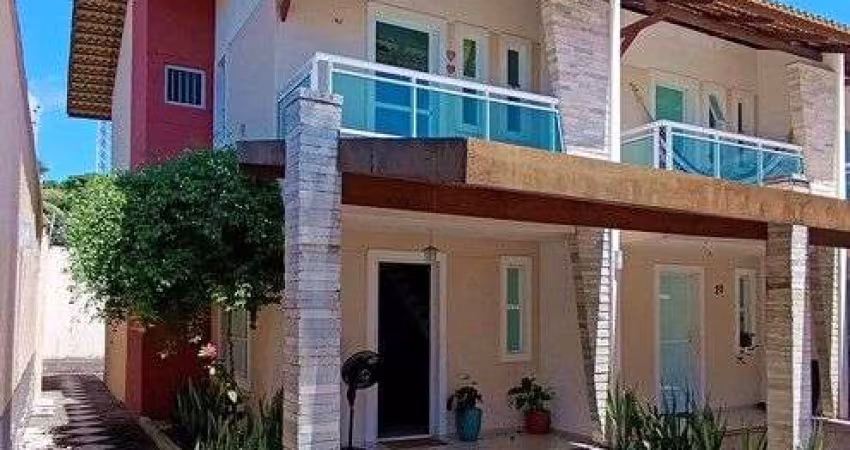 Casa Duplex com Móveis Projetados em Condomínio no Eusébio Próximo aos Shoppings, Localizado as Margens da CE040 com Ótima Área de Lazer, 03 Suítes, 98m2, Master com Varanda, 02 Vagas Cobertas