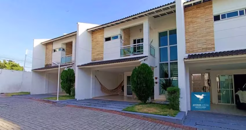 Casa em condomínio com energia solar, varanda gourmet, móveis projetados, próximo ao shopping eusébio open mall, 03 suítes (amplo closet feito em uma das suítes), 140m2, 02 vagas. lazer completo