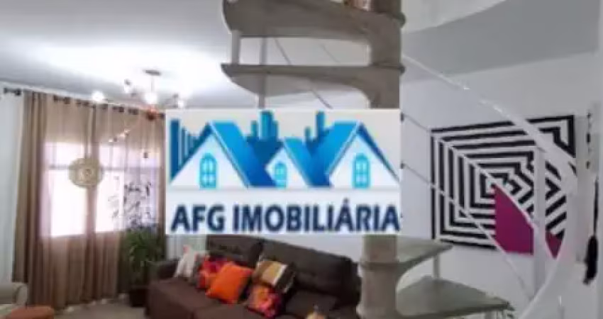 Sobrado mobiliado, área gourmet com churrasquerira para venda/permuta no jardim elba
