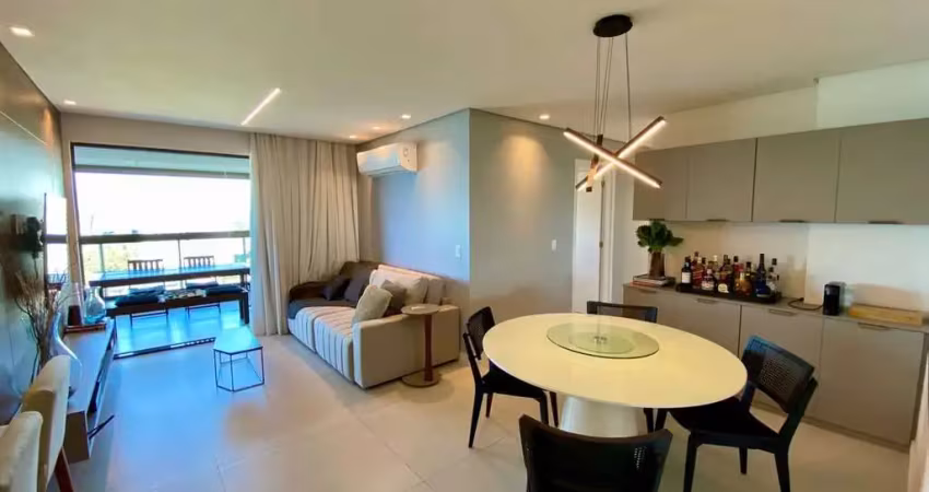 Apartamento pé na areia com 3 quartos + varanda gourmet em guaxuma