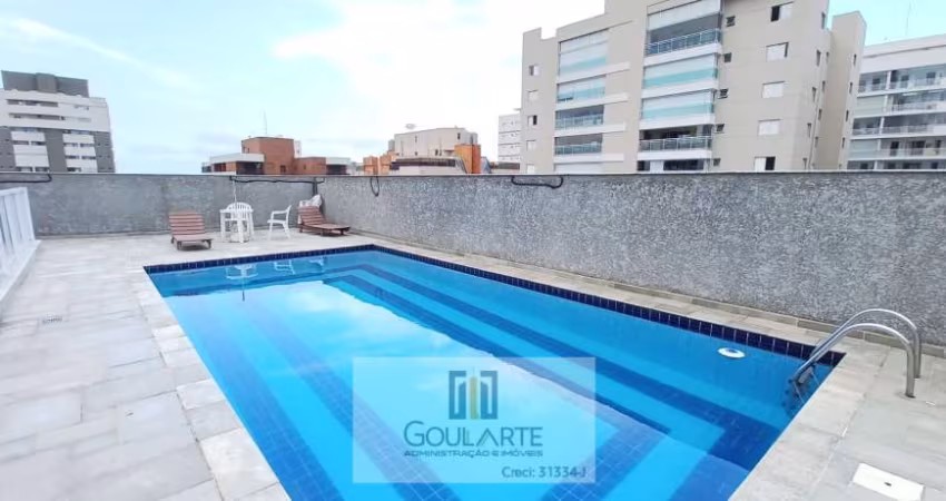 Apartamento alto padrão com acesso a sacada vista parcial mar, 3 dormitórios sendo 1 suíte climatizada, lazer no condomínio - ASTÚRIAS - Guarujá/SP