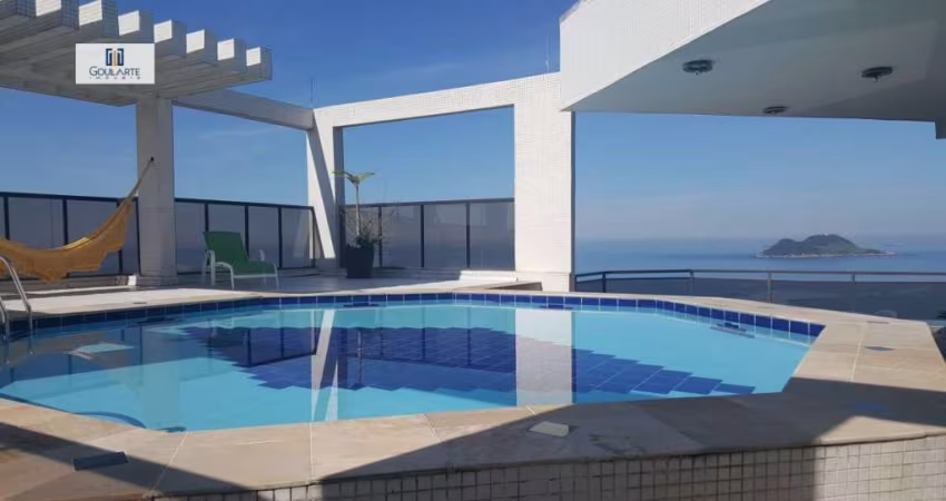 COBERTURA DUPLEX vista total para o oceano na Praia das ASTÚRIAS no Guarujá/SP