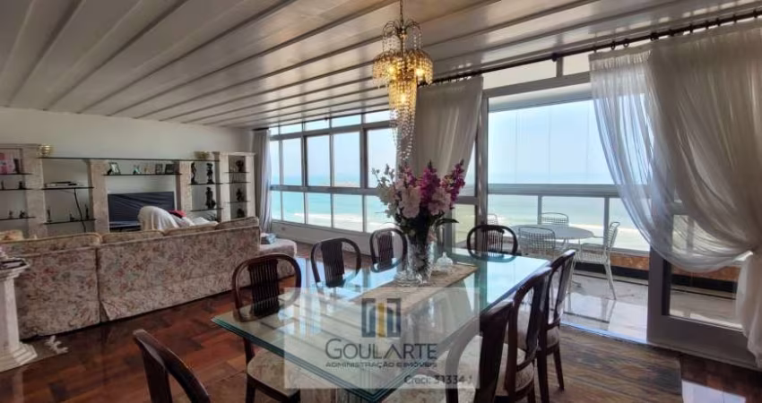Apartamento com vista total do mar, 4 dormitórios sendo 1 suíte, condomínio frente mar , PITANGUEIRAS- Guarujá/SP.