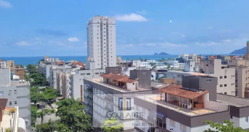 Apartamento alto padrão com sacada gourmet e vista mar, 3 dormitórios sendo 1 suíte, lazer completo no condomínio, lado praia Enseada-Guarujá/SP.