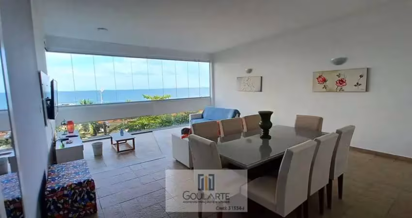 Apartamento frente mar,  3 dormitórios na praia de pitangueiras-guarujá/sp.