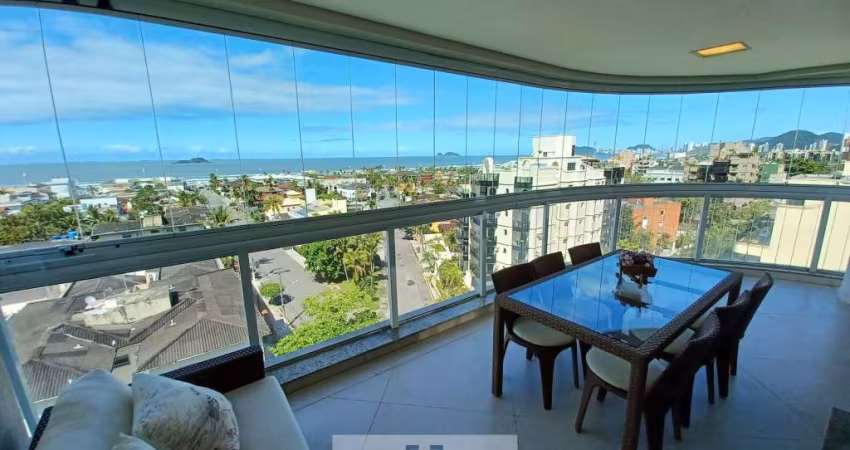 Apartamento com sacada gourmet e vista do mar, 3 suítes, lazer completo no condomínio, no lado praia da ENSEADA-GUARUJÁ/SP