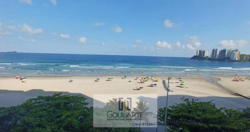 Apartamento alto padrão com vista total do mar, 3 dormitórios amplos sendo 1 suíte com banheira de hidromassagem na praia da Pitangueiras-Guarujá/SP.