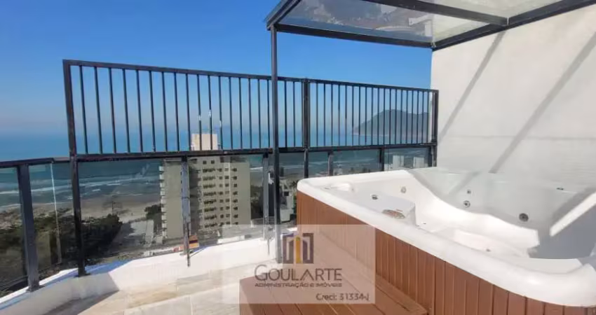 COBERTURA DUPLEX, 3 dormitórios sendo 1 suíte, área gourmet com Jacuzzi e Churrasqueira - TOMBO -Guarujá/SP.