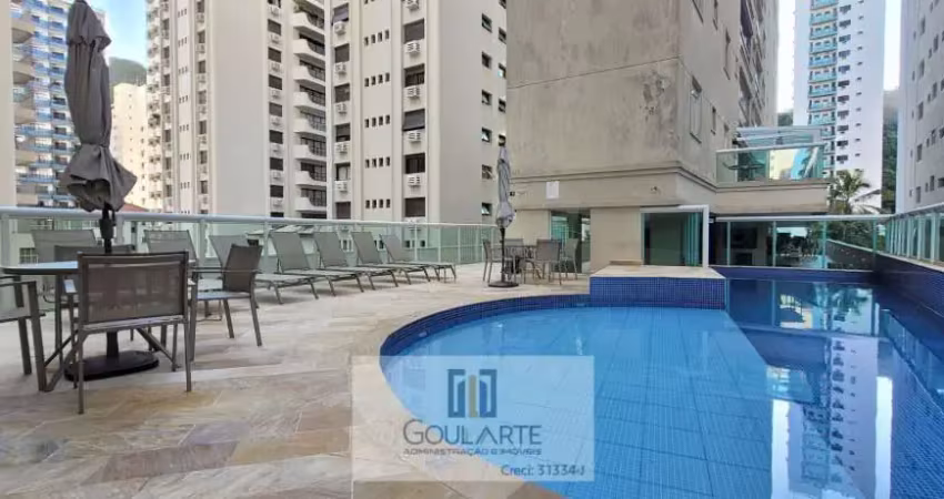 Apartamento alto padrão com sacada gourmet, 3 dormitórios climatizados sendo 2 suítes, lazer completo no condomínio - pitangueiras - guarujá/sp