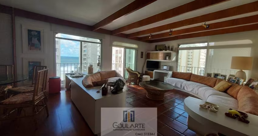 Apartamento alto padrão,3 dormitórios sendo 1 suíte ,sacada com vista parcial para o mar em Pitangueiras - Guarujá/SP.