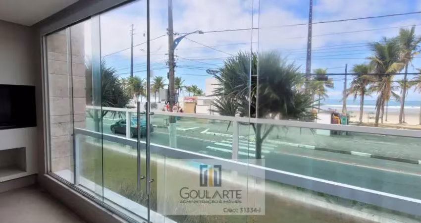 Apartamento alto padrão com sacada gourmet e vista total mar, 3 dormitórios sendo 1 suíte, lazer no condomínio, frente a praia da enseada-guarujá/sp.