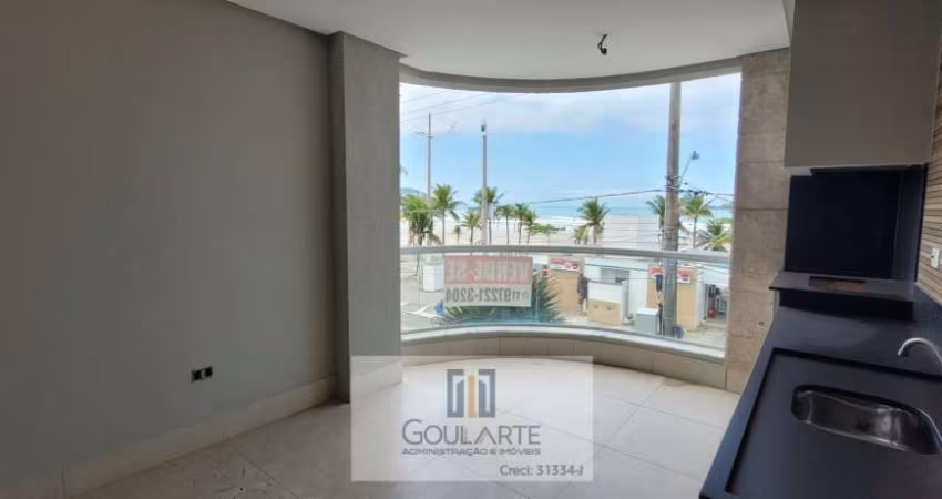 Apartamento alto padrão com sacada gourmet e vista  mar, 3 dormitórios sendo 2 suítes,  lado praia - ENSEADA-Guarujá/SP.